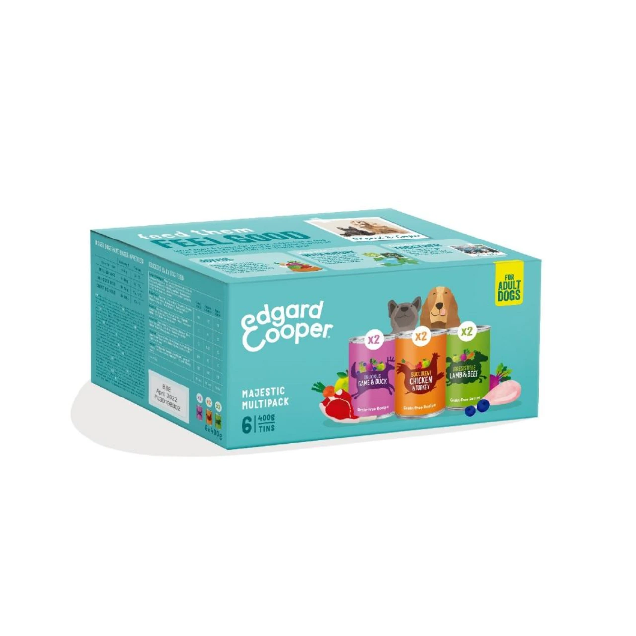 Edgard & Cooper vådfoder multipakke 6 x 400 g